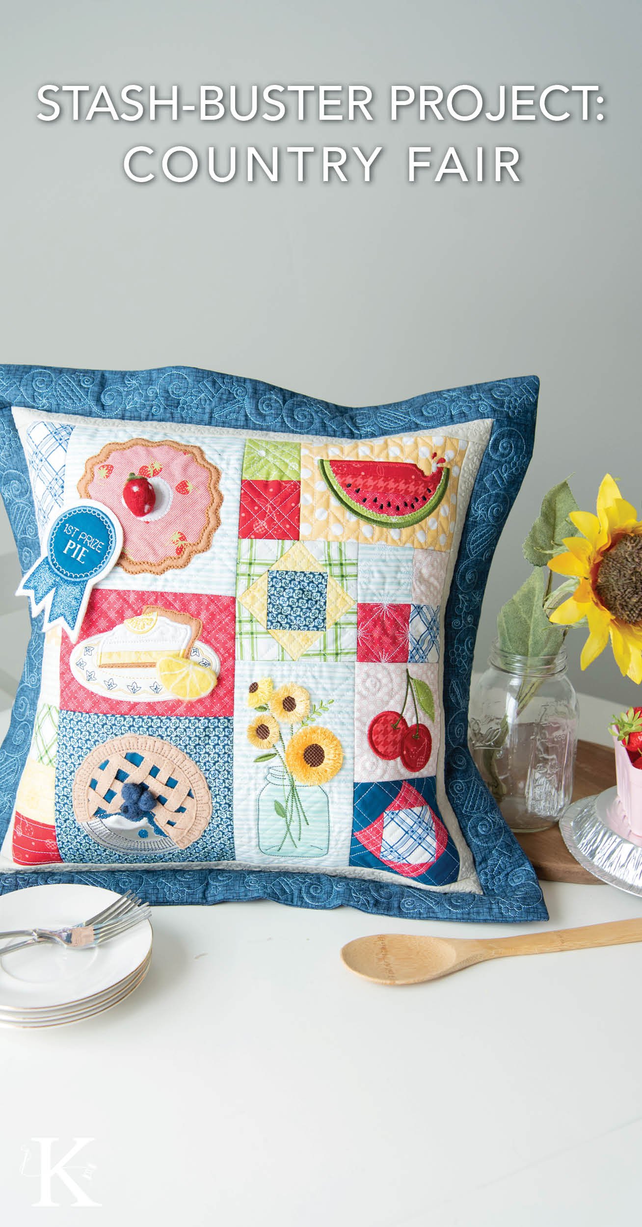 Kim's StashBuster Project Country Fair Pillow